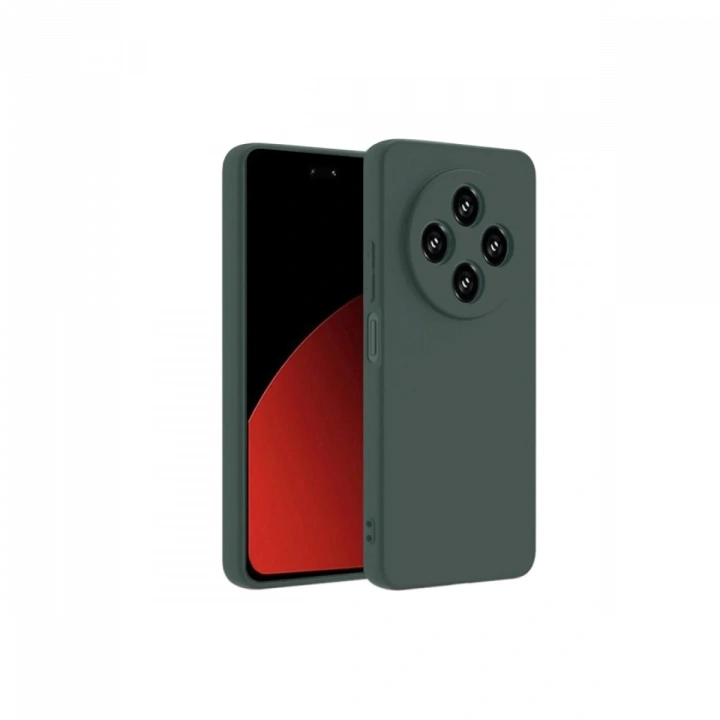 BFS  Xiaomi Redmi 14C Kılıf First Silikon - Koyu Yeşil