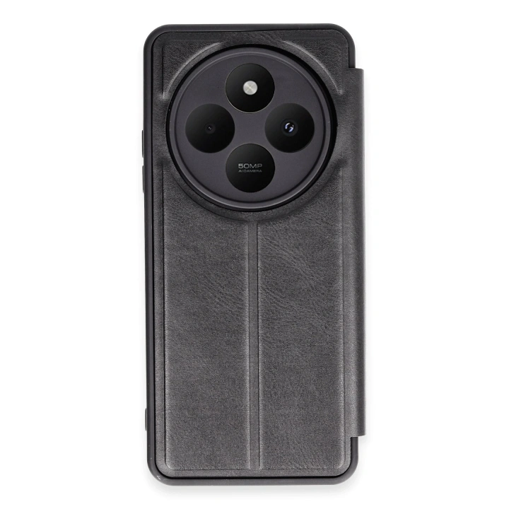 BFS  Xiaomi Redmi 14C Kılıf Flip Cover - Siyah