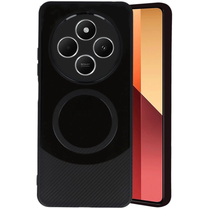 BFS  Xiaomi Redmi 14C Kılıf Maya Karbon Kapak - Siyah