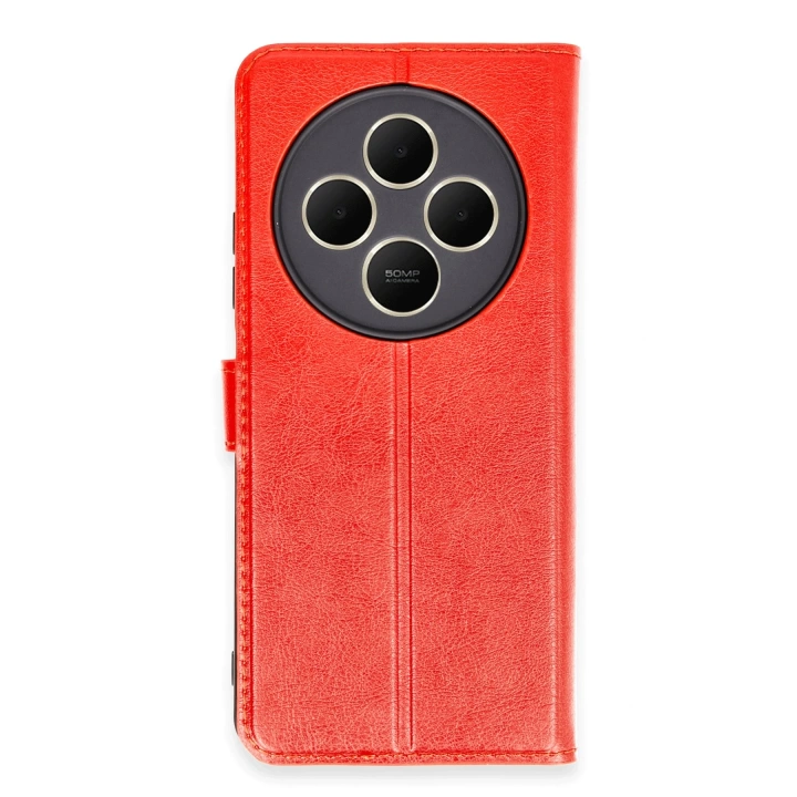 BFS  Xiaomi Redmi 14C Kılıf Trend S Plus Kapaklı Kılıf - Kırmızı