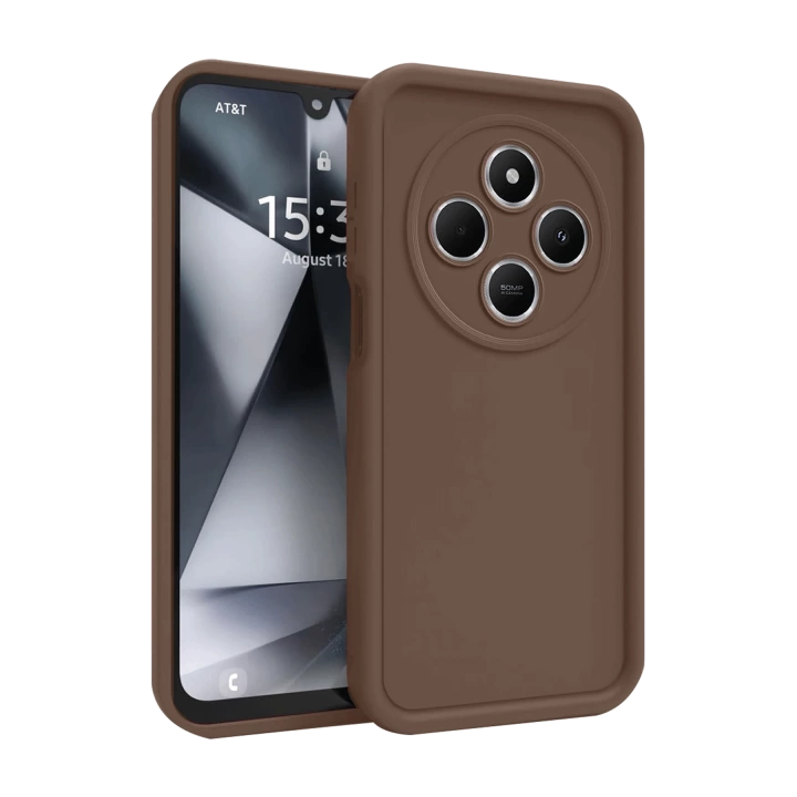 BFS  Xiaomi Redmi 14C Kılıf Viera Silikon - Kahverengi