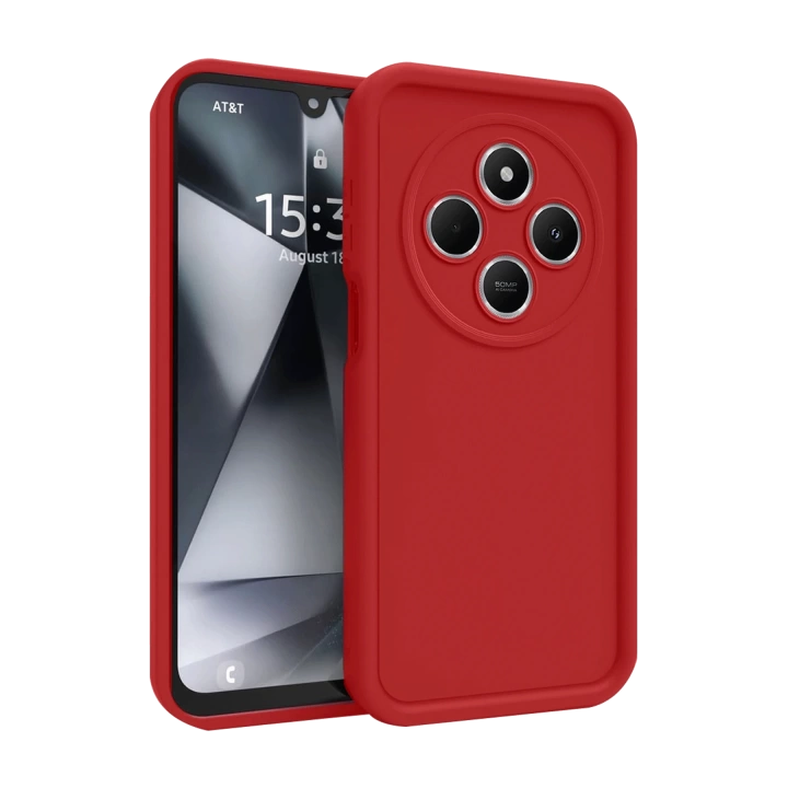 BFS  Xiaomi Redmi 14C Kılıf Viera Silikon - Kırmızı