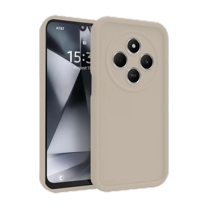 BFS  Xiaomi Redmi 14C Kılıf Viera Silikon - Krem