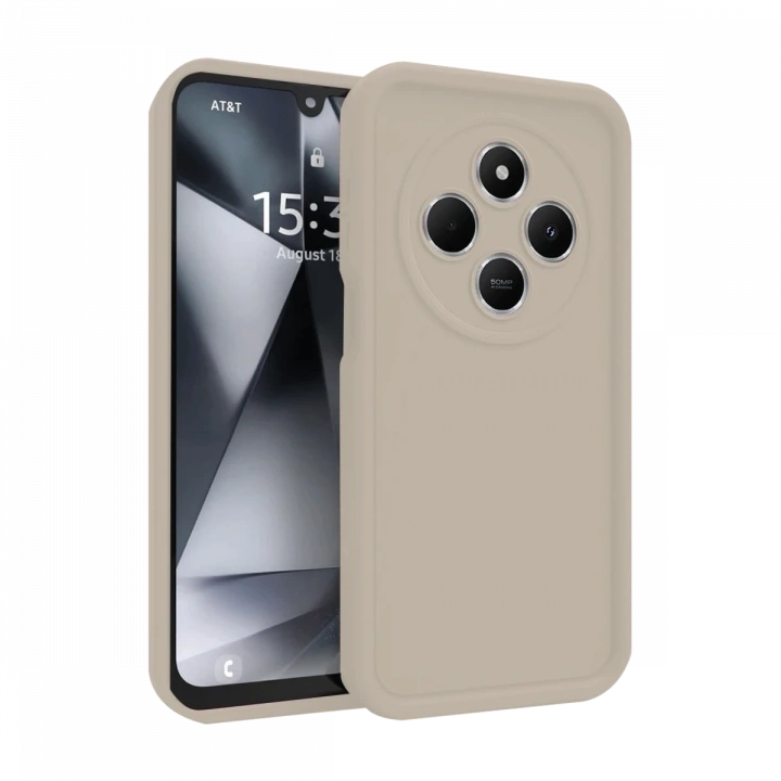 BFS  Xiaomi Redmi 14C Kılıf Viera Silikon - Krem