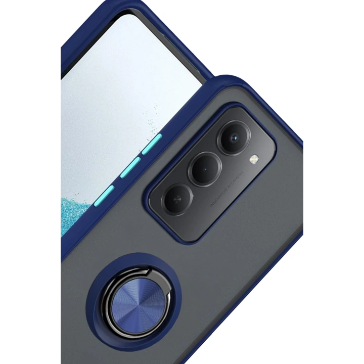 BFS  Xiaomi Redmi 15 4G Montreal Yüzüklü Silikon Kapak - Lacivert
