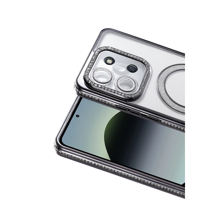 BFS  Xiaomi Redmi 15C 4G Joke Simli Magneticsafe Kılıf - Siyah