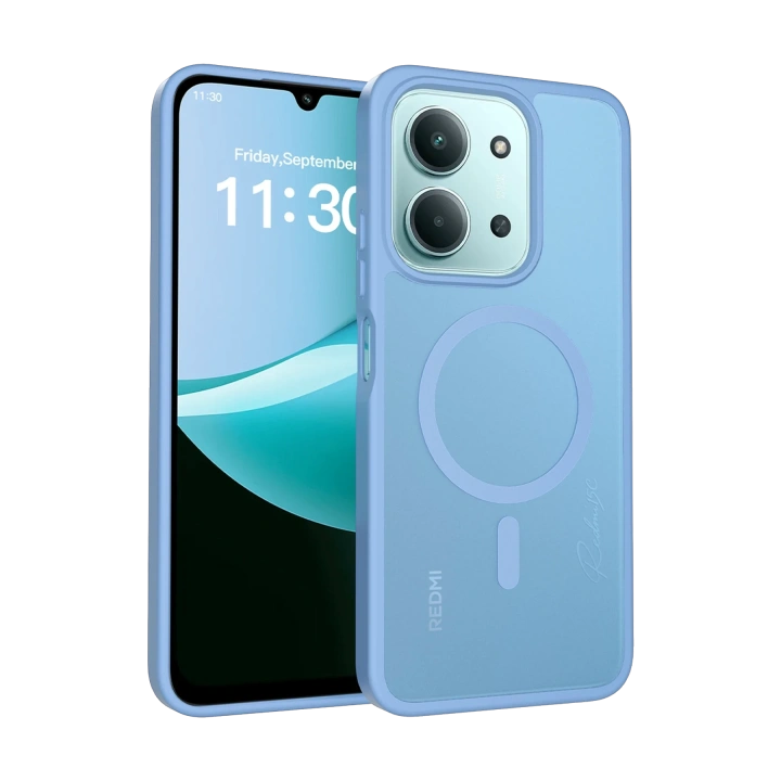 BFS  Xiaomi Redmi 15C 4G Jota Magsafe Kapak - Açık Mavi