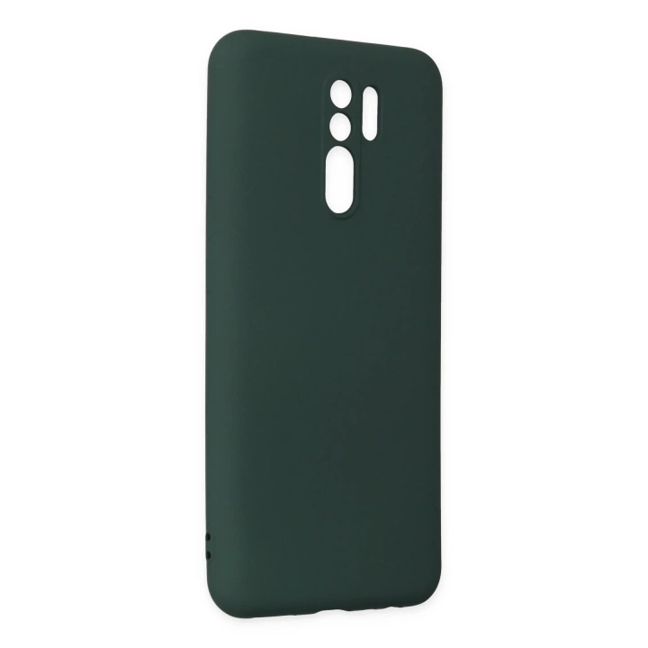 BFS  Xiaomi Redmi 9 Kılıf Nano içi Kadife Silikon - Koyu Yeşil