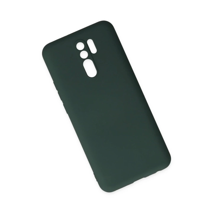 BFS  Xiaomi Redmi 9 Kılıf Nano içi Kadife Silikon - Koyu Yeşil