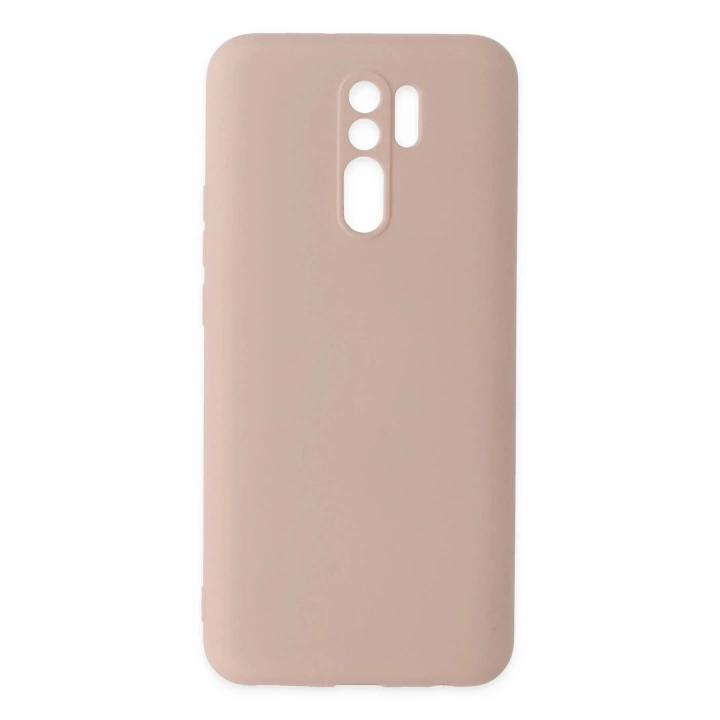 BFS  Xiaomi Redmi 9 Kılıf Nano içi Kadife Silikon - Pudra