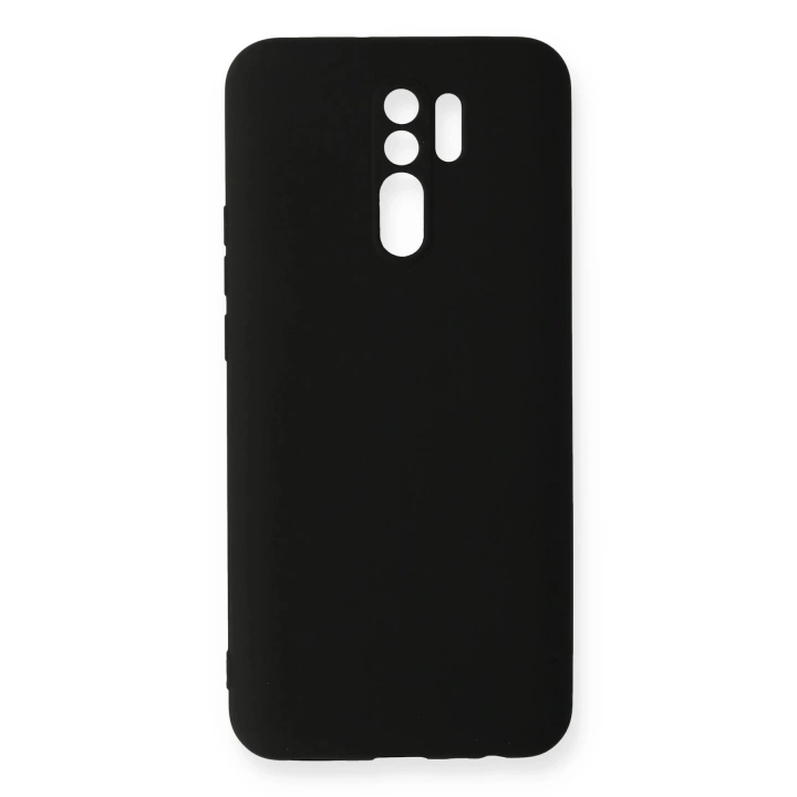 BFS  Xiaomi Redmi 9 Kılıf Nano içi Kadife Silikon - Siyah