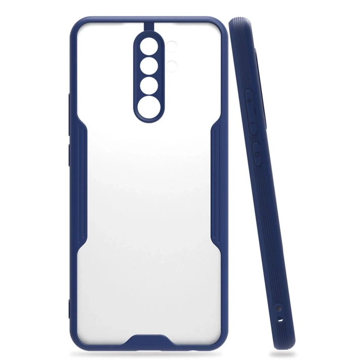BFS  Xiaomi Redmi 9 Kılıf Platin Silikon - Lacivert