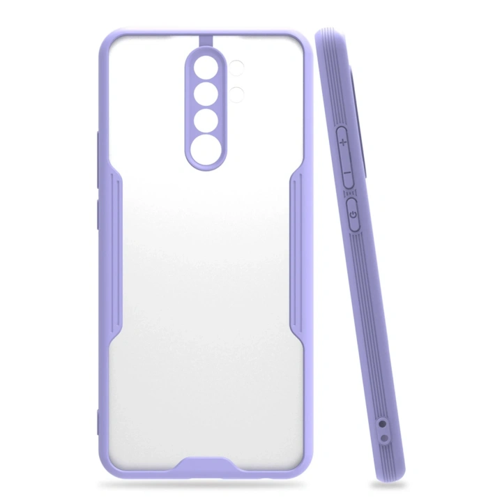 BFS  Xiaomi Redmi 9 Kılıf Platin Silikon - Lila