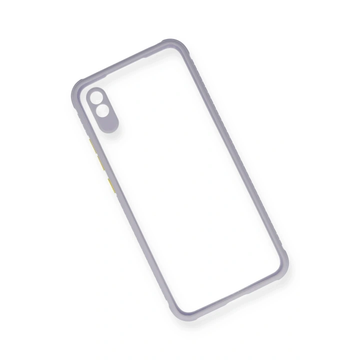 BFS  Xiaomi Redmi 9A Kılıf Miami Şeffaf Silikon - Lila