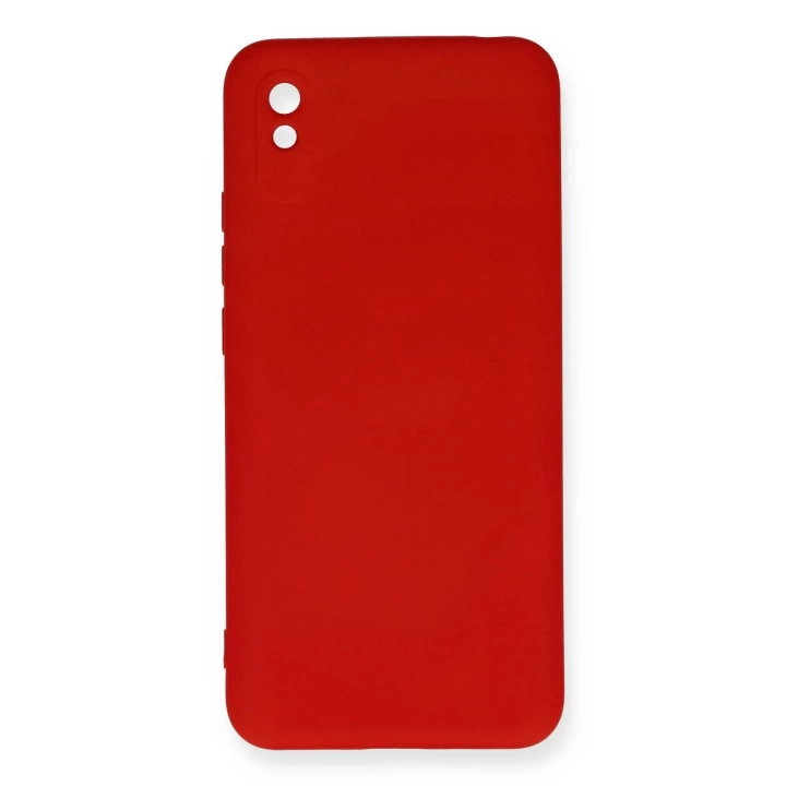 BFS  Xiaomi Redmi 9A Kılıf Nano içi Kadife Silikon - Kırmızı