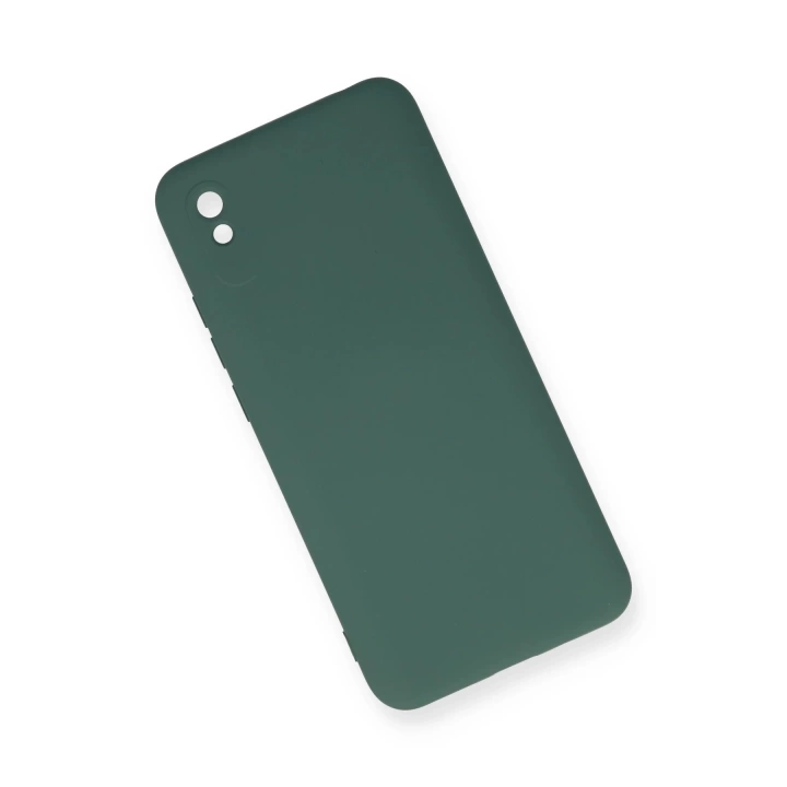 BFS  Xiaomi Redmi 9A Kılıf Nano içi Kadife Silikon - Koyu Yeşil