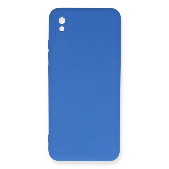 BFS  Xiaomi Redmi 9A Kılıf Nano içi Kadife Silikon - Mavi