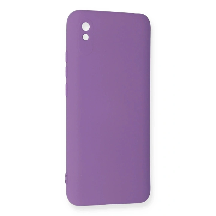 BFS Xiaomi Redmi 9A Kılıf Nano içi Kadife Silikon - Mor
