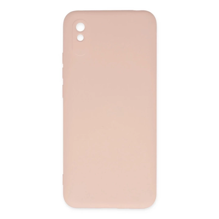 BFS  Xiaomi Redmi 9A Kılıf Nano içi Kadife Silikon - Pudra