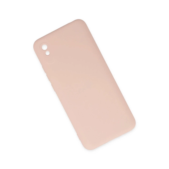 BFS  Xiaomi Redmi 9A Kılıf Nano içi Kadife Silikon - Pudra