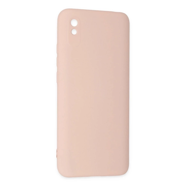 BFS  Xiaomi Redmi 9A Kılıf Nano içi Kadife Silikon - Pudra