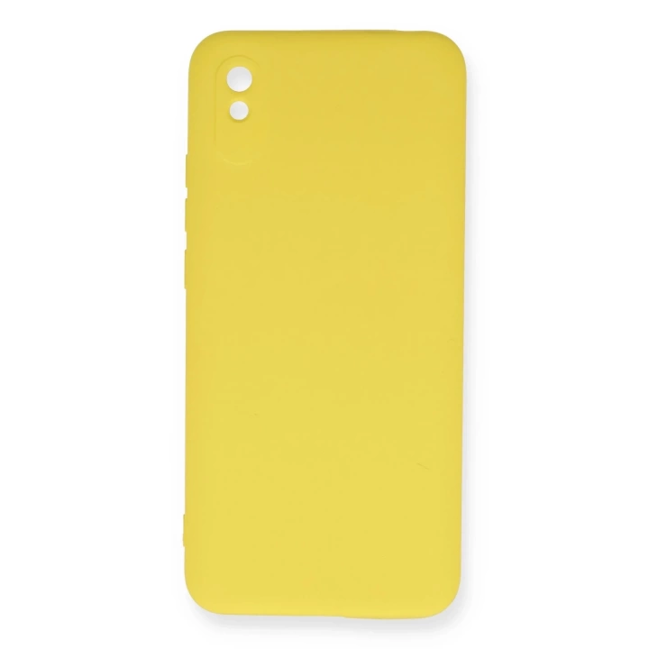 BFS  Xiaomi Redmi 9A Kılıf Nano içi Kadife Silikon - Sarı