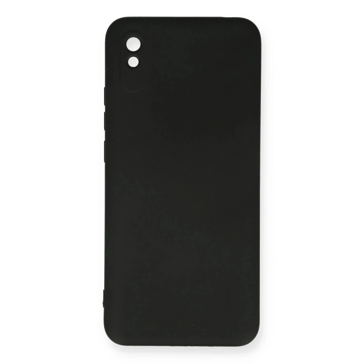 BFS Xiaomi Redmi 9A Kılıf Nano içi Kadife Silikon - Siyah