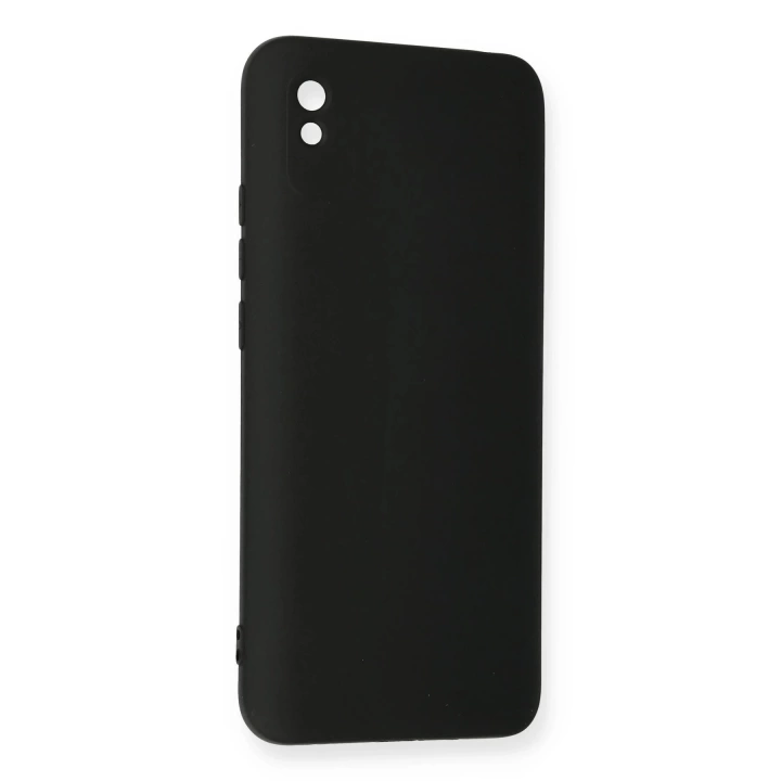 BFS  Xiaomi Redmi 9A Kılıf Nano içi Kadife Silikon - Siyah