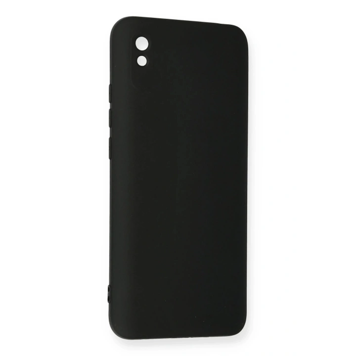 BFS Xiaomi Redmi 9A Kılıf Nano içi Kadife Silikon - Siyah