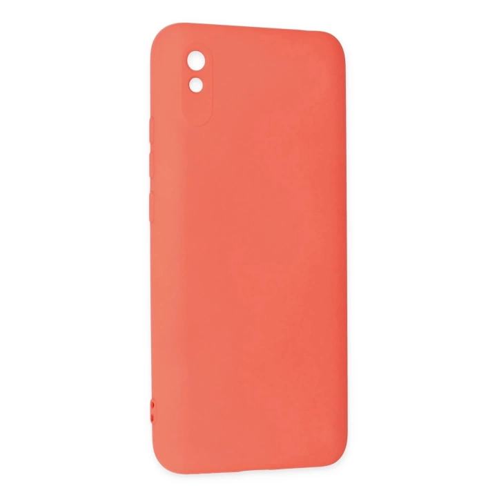 BFS  Xiaomi Redmi 9A Kılıf Nano içi Kadife Silikon - Turuncu