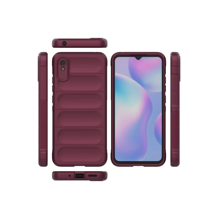 BFS  Xiaomi Redmi 9A Kılıf Optimum Silikon - Bordo
