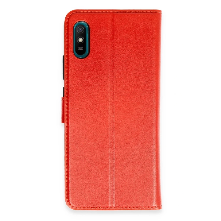 BFS  Xiaomi Redmi 9A Kılıf Trend S Plus Kapaklı Kılıf - Kırmızı