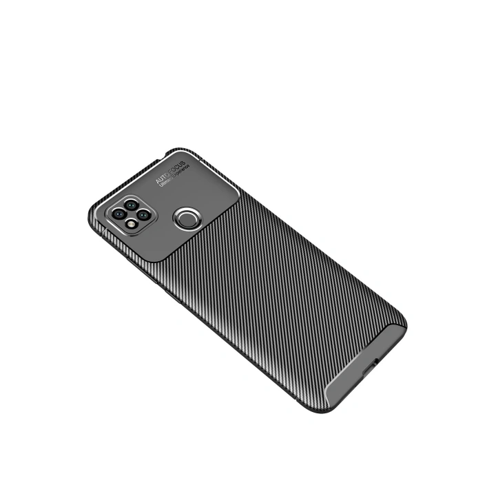 BFS  Xiaomi Redmi 9C Kılıf Auto Focus Karbon Kapak - Siyah