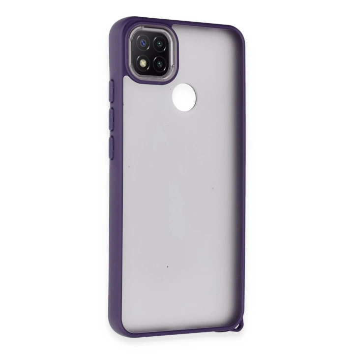 BFS  Xiaomi Redmi 9C Kılıf Elegant Kapak - Derin Mor