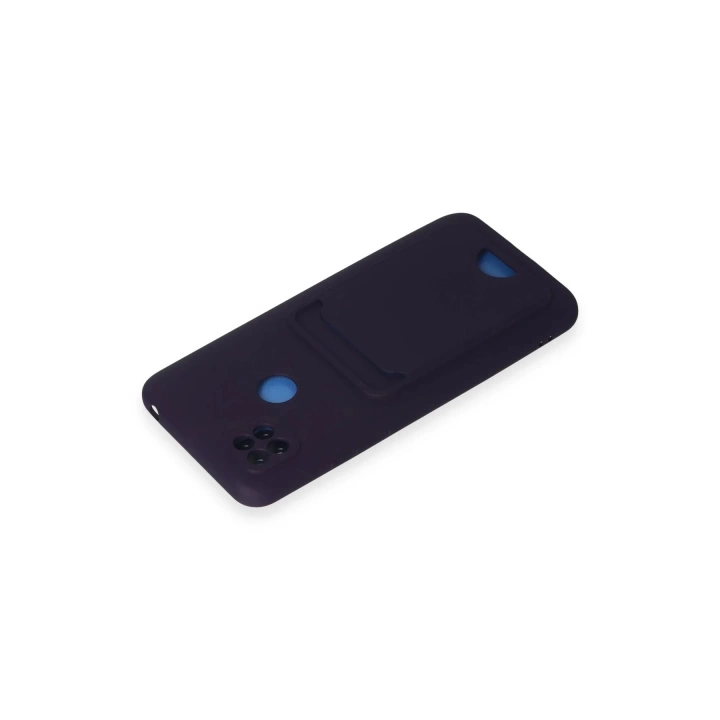 BFS  Xiaomi Redmi 9C Kılıf Kelvin Kartvizitli Silikon - Derin Mor