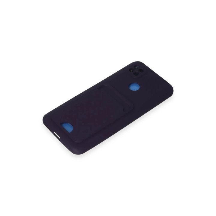 BFS  Xiaomi Redmi 9C Kılıf Kelvin Kartvizitli Silikon - Derin Mor