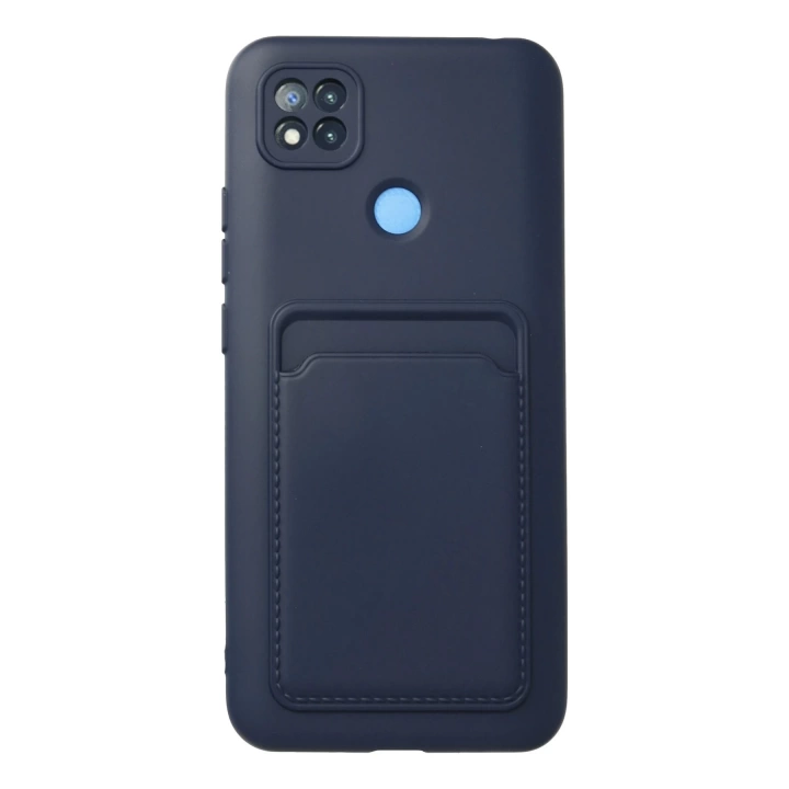 BFS  Xiaomi Redmi 9C Kılıf Kelvin Kartvizitli Silikon - Lacivert