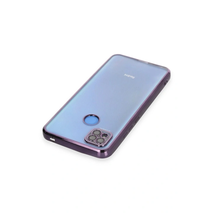 BFS Xiaomi Redmi 9C Kılıf Lensli Silikon - Mor