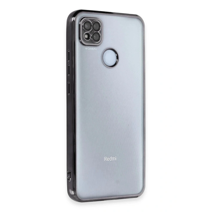 BFS Xiaomi Redmi 9C Kılıf Lensli Silikon - Siyah