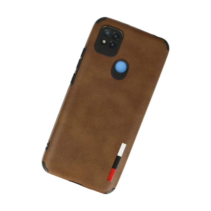 BFS  Xiaomi Redmi 9C Kılıf Loop Deri Silikon - Kahverengi