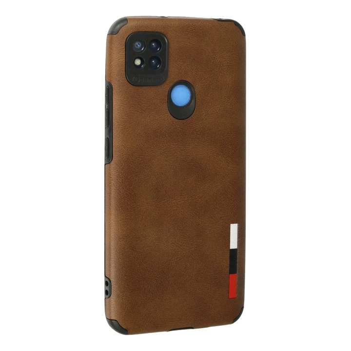 BFS  Xiaomi Redmi 9C Kılıf Loop Deri Silikon - Kahverengi