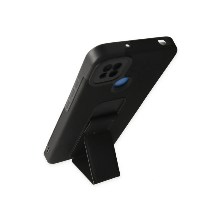 BFS  Xiaomi Redmi 9C Kılıf Mega Standlı Silikon - Siyah