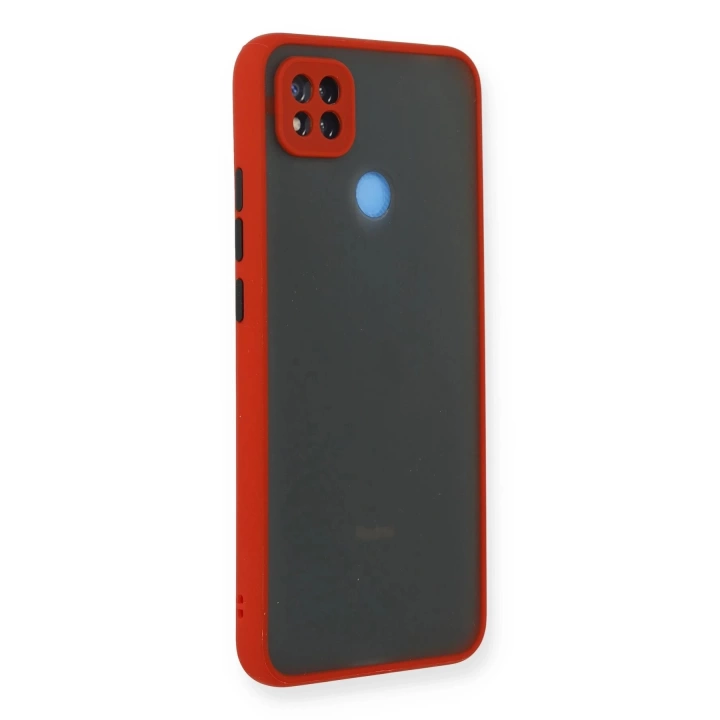 BFS  Xiaomi Redmi 9C Kılıf Montreal Silikon Kapak - Kırmızı