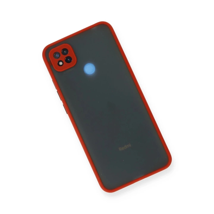 BFS  Xiaomi Redmi 9C Kılıf Montreal Silikon Kapak - Kırmızı