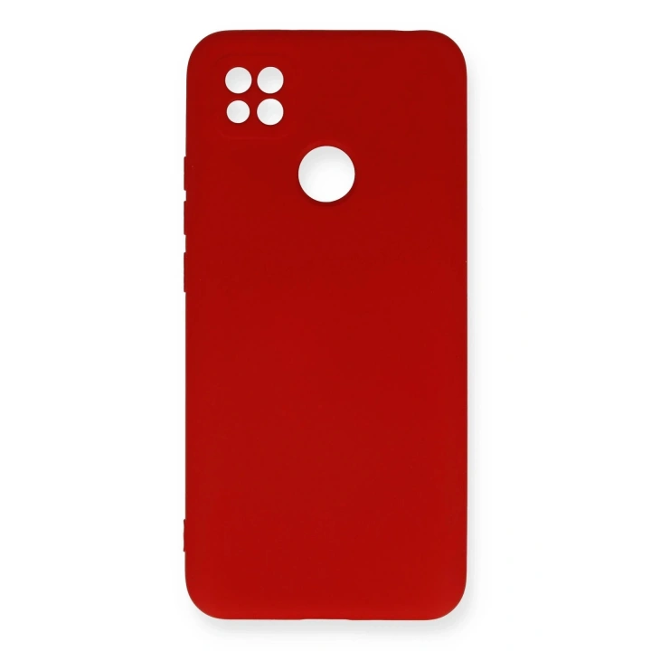 BFS Xiaomi Redmi 9C Kılıf Nano içi Kadife Silikon - Kırmızı