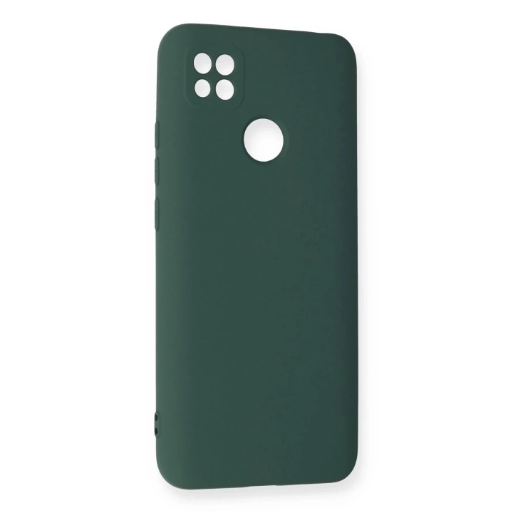 BFS  Xiaomi Redmi 9C Kılıf Nano içi Kadife Silikon - Koyu Yeşil