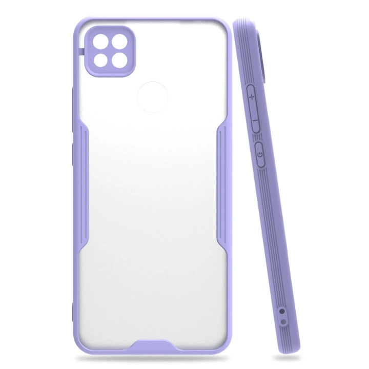 BFS  Xiaomi Redmi 9C Kılıf Platin Silikon - Lila