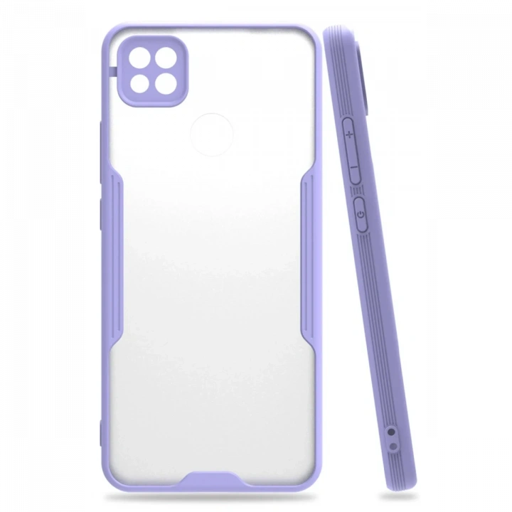 BFS  Xiaomi Redmi 9C Kılıf Platin Silikon - Lila