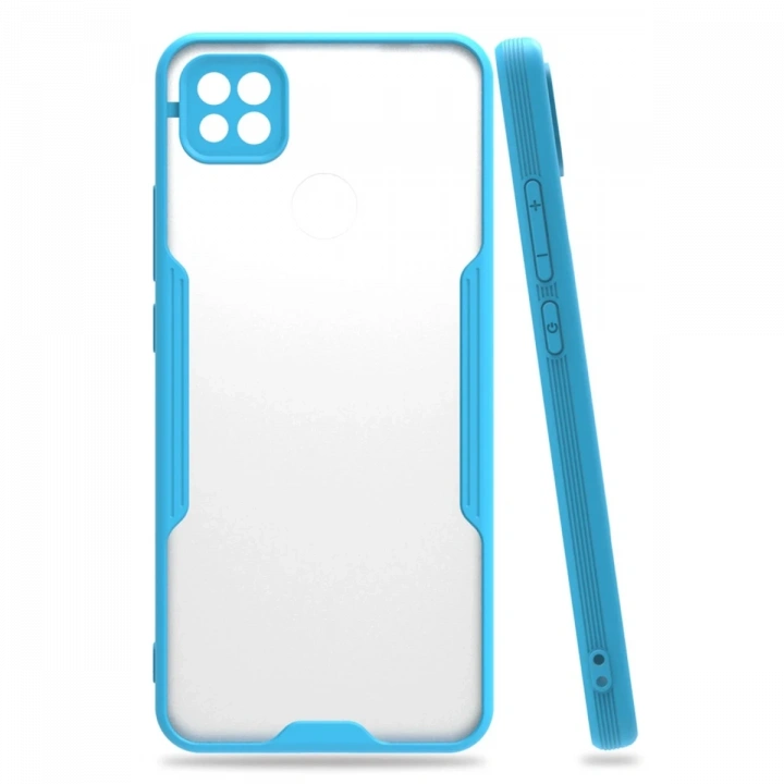 BFS  Xiaomi Redmi 9C Kılıf Platin Silikon - Mavi