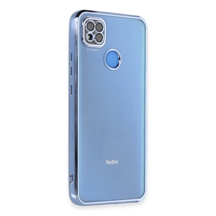 BFS  Xiaomi Redmi 9C Kılıf Razer Lensli Silikon - Açık Mavi
